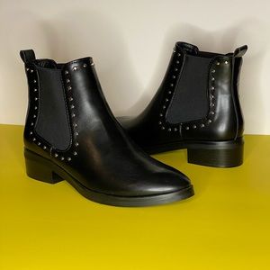 Studded Black Booties 8
